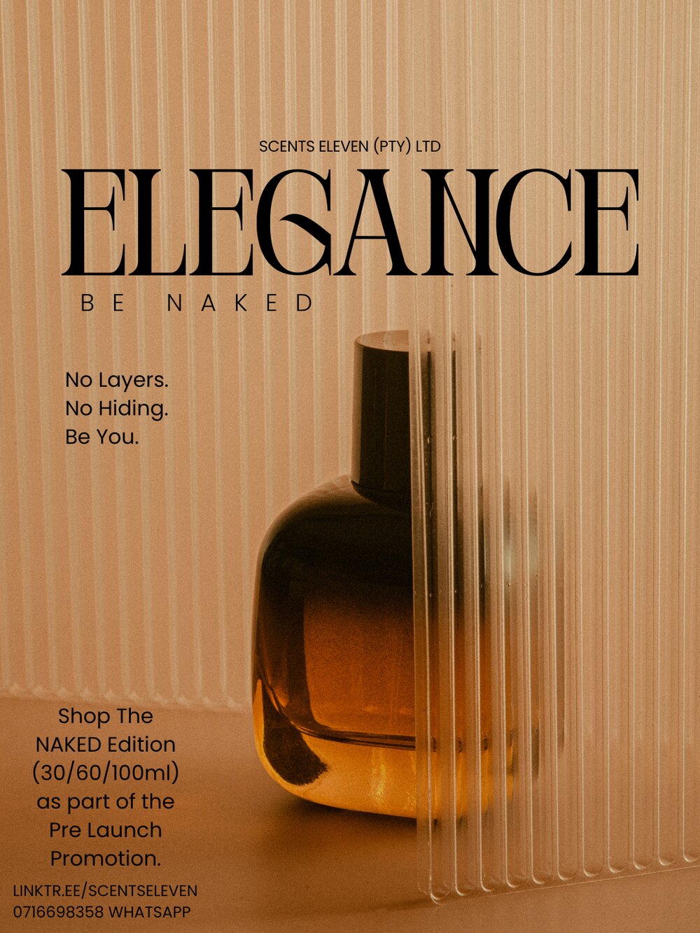 Naked — elegance revealed, an intimate clean musk fragrance